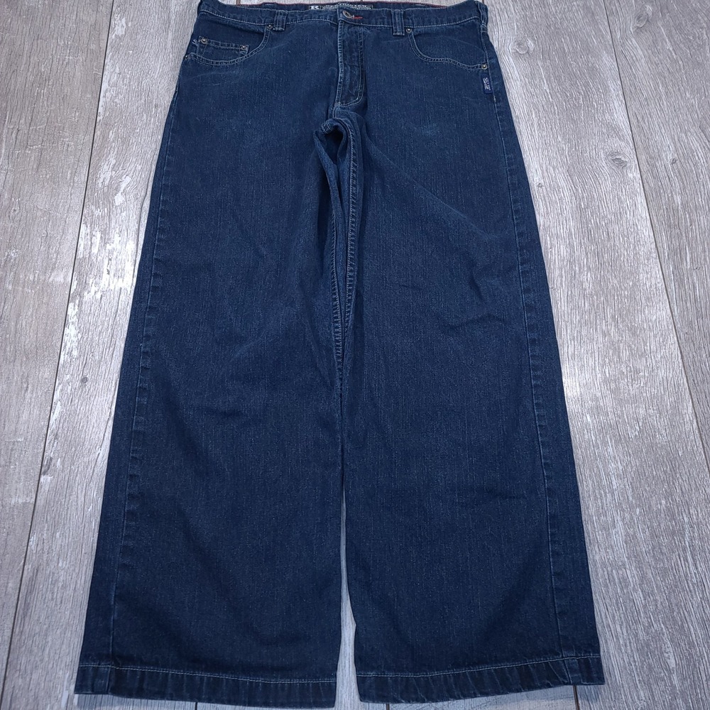 Silver Jeans Wide Leg Baggy Mens Size 36x32 Blue 22" Vintage Y2K Denim